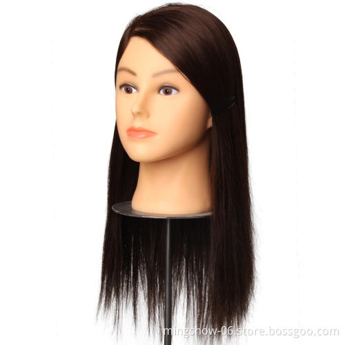 Plastic hair training mannequin doll head practice head training head for barber